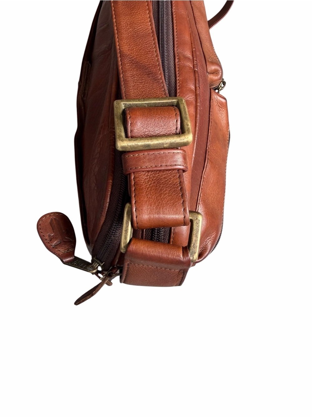 Frye Vintage Work Bag Leather Crossbody Messenger Bag - Picture 10 of 10